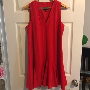 J. Crew hot coral dress